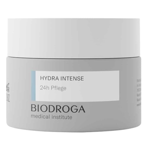 Biodroga Hydra Intense 24h Pflege 50 ml – Gesichtspflege Creme mit Hyaluron Face Moisturizer Moisture Boost