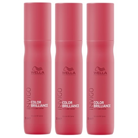 3er Color Brillance Miracle BB Spray Invigo Wella Professionals mit Limettenkaviar je 150 ml = 300 ml