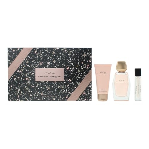 Narciso Rodriguez All of Me Geschenkset, Eau de Parfum 90ml, Purse Spray 10ml, Körperlotion 50ml