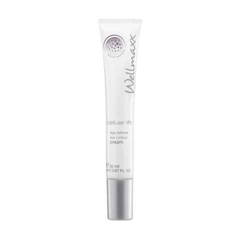 WELLMAXX cellular lift age defense eye contour cream – Pflegende Augencreme, hocheffektiv & straffend bei Fältchen, für jeden Hauttyp geeignet, leichte Textur, 20 ml