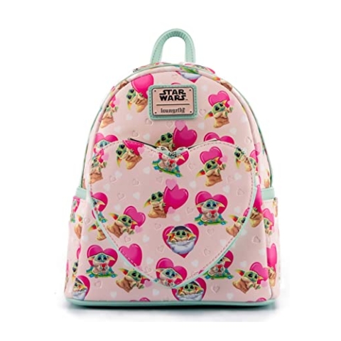 LOUNGEFLY Star Wars The Mandalorian Grogu Valentine Rucksack Unisex Rucksack Multicolor