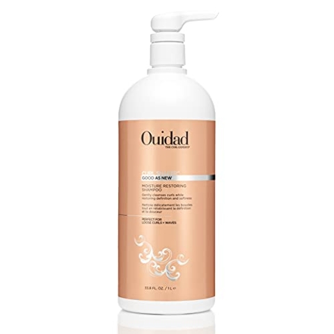 Ouidad, Curl Shaper Good As New Moisture Restoring Shampoo, Boosts Shine & Moisture Restores Natural Curl Pattern, 33.8 oz