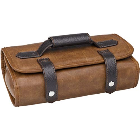 BARBURYS Barbierbeutel Friseuretuis Friseurtasche Werkzeugtasche Friseur Barber Braun