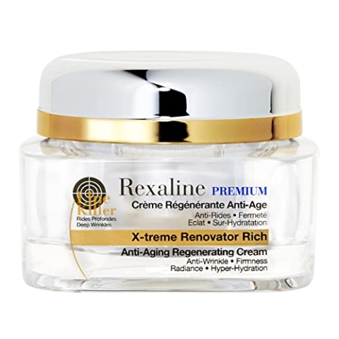 Rexaline X-treme Renovator Rich - regenerierende Anti-Age Creme - Hyaluronsäure Anti-Faltenpflege - nährend, beruhigend, regenerierend - feuchtigkeitsspendende Gesichtspflege - 50 ml