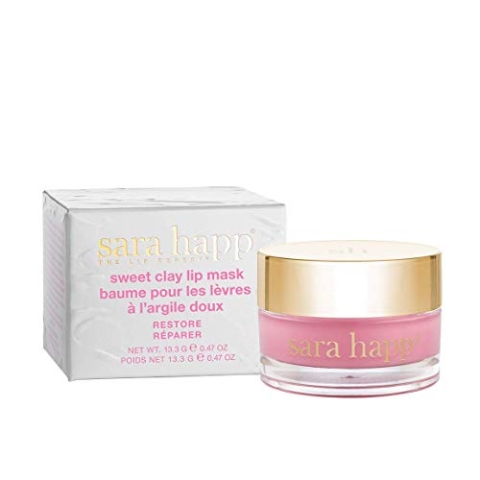 Sara Happ Lippenmaske, Feuchtigkeitsspendende Lip Mask Für glatte und weiche Lippen, aus hochwertigem Bentonit Ton und Shea Butter, frei von Parabenen, tierversuchsfrei, 13,3g