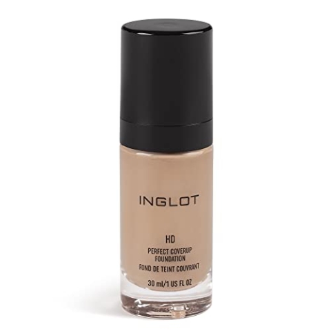 Inglot HD Perfect Coverup Foundation, Für einen langanhaltenden Effekt mit HD Pigmenten, Hypoallergen, natürliches, makelloses Aussehen, mit weißen Trüffelextrakts, 30 ml : 75