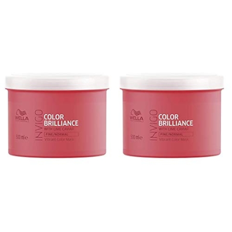 2 er Pack Invigo Color Brilliance Vibrant Color Mask Fine/Normal 500 ml