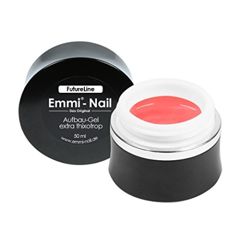 Emmi-Nail Futureline Aufbaugel extra thixotrop – LED UV Builder-Gel für stabile Nagelmodellage – Mittelviskos, flexibel & selbstglättend – Perfekt für C-Kurve, Schablonen & Stiletto-Nägel – 50ml