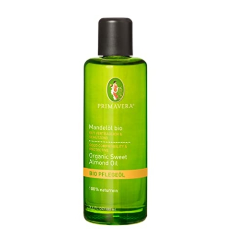 PRIMAVERA Pflegeöl Mandelöl bio 6 x 100 ml - Aromaöl, Naturkosmetik- pflegend, feuchtigkeitsspendend - vegan