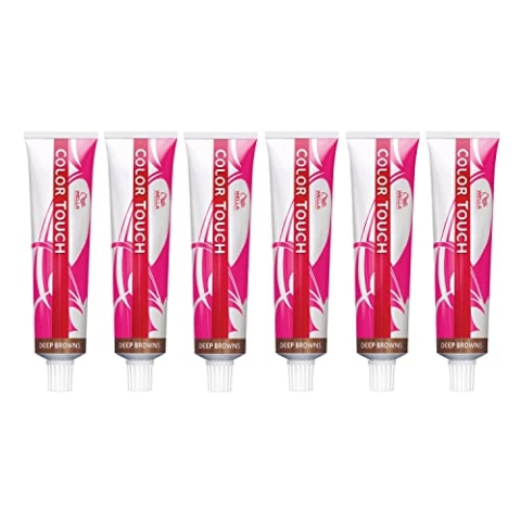 6er Wella Professionals Color Touch 6/77 Dunkelblond Braun Intensiv 60 ml