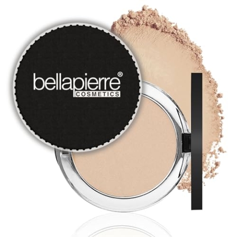 bellapierre Compact Mineral Foundation SPF 15 | Vegan und tierversuchsfrei | Hypoallergen | Vollständige Abdeckung – 10 Gramm - Latte
