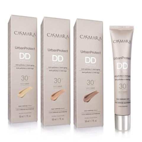 Casmara I DD Cream SPF 30 Urban Protect Natural Light 00 I Schutz gegen Verschmutzung und Anti-Aging | Einheitlicher, sanfter und leuchtender Ton, 50 ml