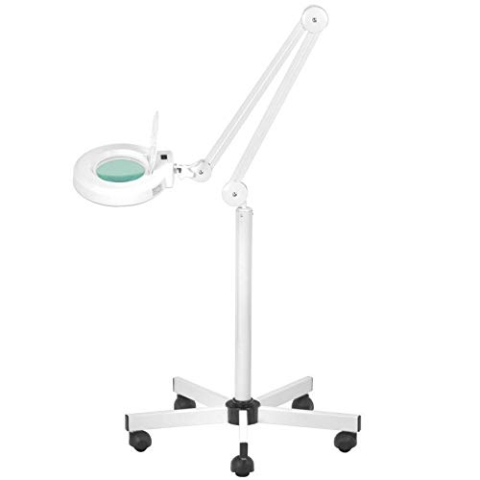 Lupenlampe Lupenleuchte Arbeitsplatzlampe Kosmetiklampe LED S5 + STATIV