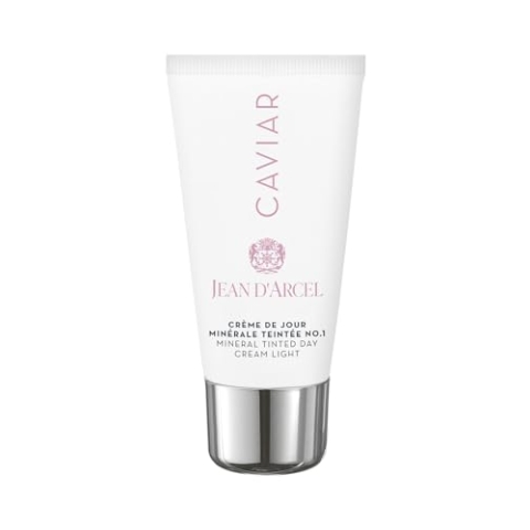 JEAN D’ARCEL - CAVIAR crème de jour minérale teintée no.1 - Zart getönte Anti-Aging Tagescreme - Gleicht Hautunebenheiten aus - 50ml