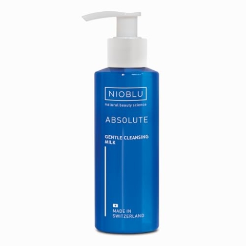 Nioblu – Zarte Reinigungsmilch – Samtige Textur – Entfernt Make-up und Unreinheiten – Verleiht Frische und Leuchtkraft – Natürliche Inhaltsstoffe – 150 ml