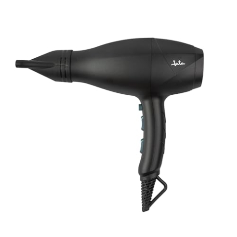 JATA JBSC1195 Ionen-Haartrockner, 2600 W, ohne Kräuselung, mit Diffusor und Konzentrator, 3 Temperaturstufen und 2 Luftströmungen, Kaltphasen-Drucktaster