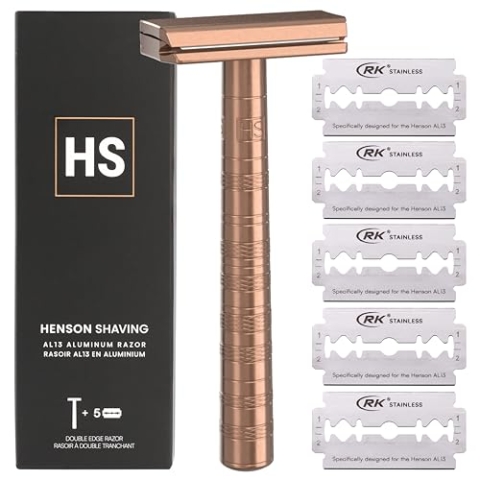 Henson Shaving 2.0 COPPER Mild Aggressive Aluminum Classic Razor