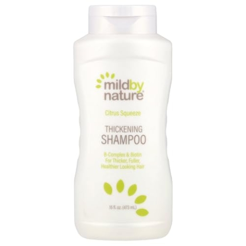 Mild By Nature, Thickening B-Complex + Biotin Shampoo by Madre Labs, No Sulfates, Citrus Squeeze, 14 fl oz (414 ml)