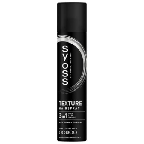 6er Pack - Syoss Haarspray/Halt 3 - Texture - enthält einen Vitaminkomplex - 300ml