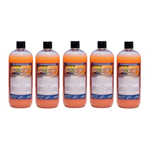 Showerscrub Orange & Cedarwood 5 x 1 Liter - Transparent