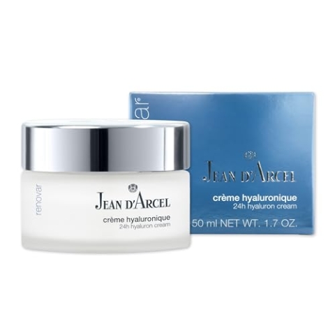 JEAN D'ARCEL RENOVAR crème hyaluronique – 24h Pflege gegen Trockenheit – Mit Hyaluronsäure & Kamelien-Öl – 24h Hyaluron Cream – 50 ml