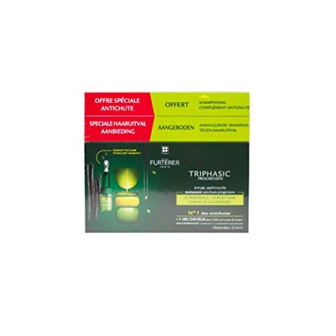 René Furterer Triphasic Progressive 8 Flaschen, 60 g, Unisex, Erwachsene, Parfümfrei, Flasche, 45 ml, All hair types, TOPICAL_HAIR_REGROWTH_TREATMENT