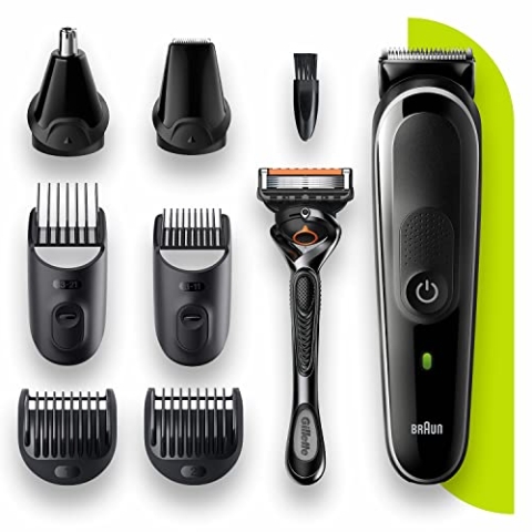 Braun MGK 5360 Herren Pflegeset 8 in 1 Shaper + Gillette Geschenk