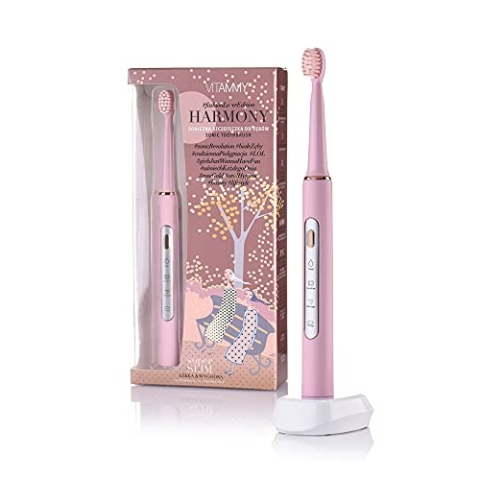 VITAMMY Harmony Pink Schallzahnbürste, pink, Induktionsladegerät, 3 Bürstenmodi…