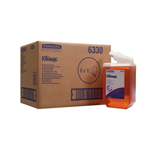 Kleenex Ultra, 6330, Handseife, 1 l, bernsteinfarben, 6 x 1 l Kassetten