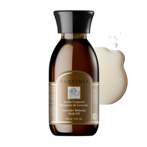 Alqvimia | Entspannendes Körper Öl aus Lavendel | Body Oil für Straffe Haut, Lavendelöl für einen Entspannten Körper und Geist | 150 ml