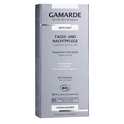 GAMARDE Bio-Kosmetik: Tages- und Nachtpflege mit Anti-Aging-Effekt für reife Haut I Anti-Falten-Creme zum Haut Glätten I Anti-Aging-Creme Männer & Frauen I Vegane Anti-Aging Naturkosmetik I 40 ml