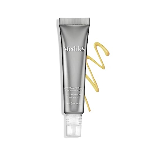 Medik8 Crystal Retinal Ceramide 3 Augencreme - Anti-Aging & Anti-Falten- Glättungs- & Straffungs-Augencreme - 0.03% Retinalstärke - 11-mal schneller als Retinol - Für neue Vitamin-A-Anwender - 15ml