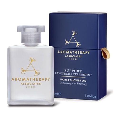 Aromatherapy Associates Bade- und Duschöl, Luxus-Spa, natürliches Bad, Badeöl, vegan, tierversuchsfrei, umweltfreundlich (unterstützt Lavendel- und Pfefferminz-Bad- und Duschöl, 55 ml)