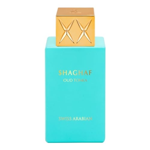 Swiss Arabian Shaghaf Oud Tonka Eau de Parfum Unisex 75ML - Eine fesselnde Mischung aus Mandel, Tonka und warmer Vanille - Eine Symphonie aus Eleganz und Anziehungskraft