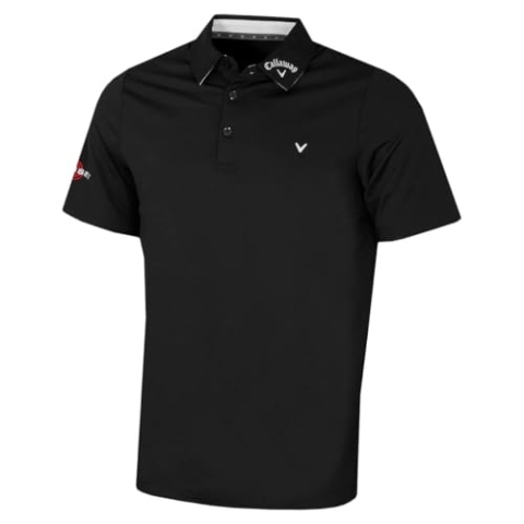 Callaway Apparel Herren Emea Ss Odyssey Bloc Polohemd, Caviar, XXL