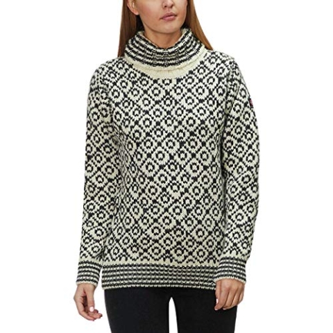 Devold Svalbard High Neck Sweater beige/grau