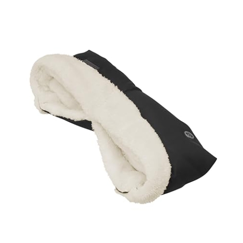 Maxi-Cosi Handwärmer, kuschelig weiche Handschuhe mit Universal-Befestigung passend für fast alle Kinderwagen, Twillic Black