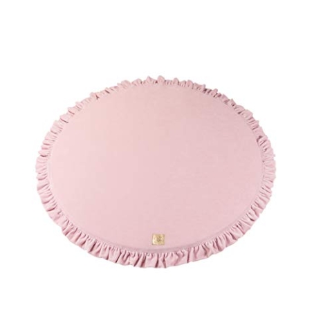MEOWBABY Krabbelmatte Baby – 100x100cm Spielmatte Baby Faltbar – Weiche Baby Play Mat & Babymatte für sicheres Spielen – Bodenmatte Kinder, Velvet, Hellrosa