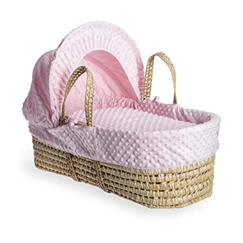 Clair de Lune Dimple Palm Moseskorb - 75 x 28 cm (Rosa)