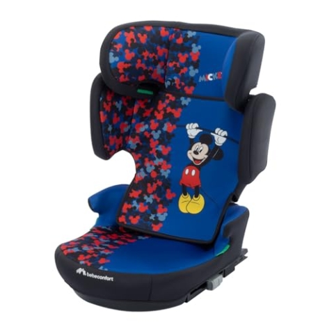 Bebeconfort Disney Hera i-Fix​, Kindersitz, 3,5–12 Jahre (100–150 cm), Mickey Maus Kindersitz, Klappbarer Kindersitz, Leicht (4,4 kg), 14 Kopfstützenpositionen, Fun Mickey