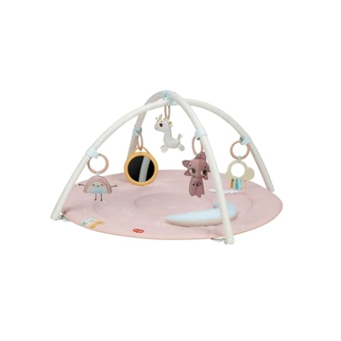 Tiny Love Entwicklungs-Gymini, Baby-Aktivitäts-Fitnessstudio mit Musik, 0+ Monate, Baby-Spielmatte, 20 fesselnde Aktivitäten, Bauchzeitspiegel, Musikkomet & strukturierte Wolke, Einhorn-Wunderlands