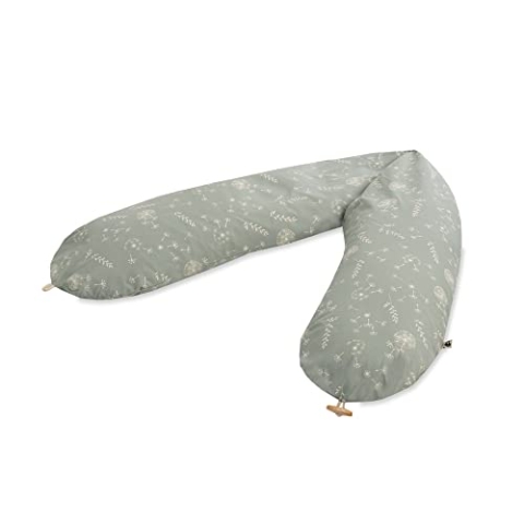 Julius Zöllner Organic Stillkissen ca. 190 cm | Füllung 42 Liter EPS-Mikroperlen | Made in Germany | Bezug aus 100% Baumwolle | Oeko-TEX® Standard 100 | Wildflower