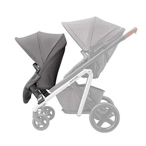Maxi-Cosi Lila Duo Kit, Extra Sitzeinheit für Maxi-Cosi Lila Kinderwagen, für Geschwister- oder Zwillingskind, nutzbar ab ca. 6 Monate bis ca. 3,5 Jahre (max. 15 kg), grau