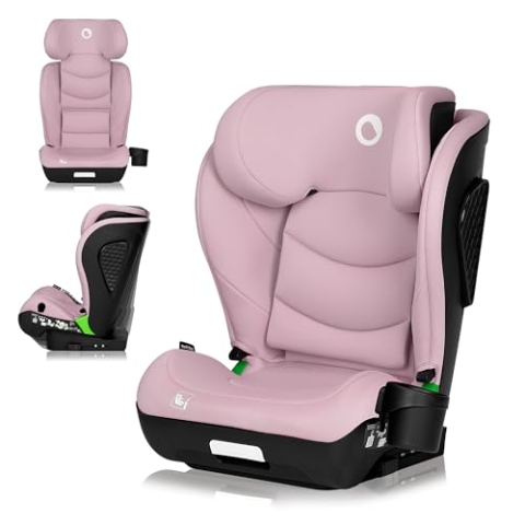 LIONELO NEAL I-SIZE Kindersitz, Gruppe 2 3, von 100-150 cm Von ca. 3 bis 12 Jahren Befestigung ISOFIX oder ohne Gurte Verstellbare Kopfstütze Seitenschutz Armlehnen Standard R129
