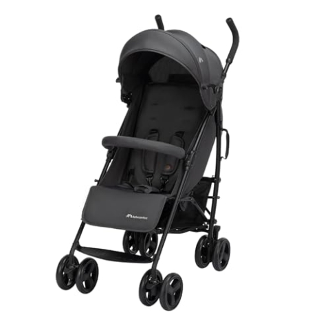 Bebeconfort Dusk, Baby Kinderwagen, 0–4 Jahre (0–22 kg), Reise Buggy, Leichter (5,6 kg) Kompakter Kinderwagen, Weiche gepolsterte Stoffe, Klein zusammenklappbar, Einkaufskorb, Mineral Graphite