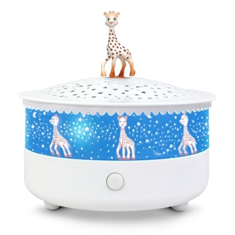 Trousselier 6260815 Sternenhimmel-Nachtlicht mit Musik, Sophie die Giraffe, Schlummerlicht mit Schreifunktion, Sternenlicht, Einschlafhilfe, Spieluhr für Kinder