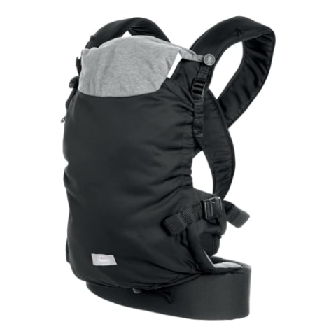 Chicco Skin Fit, ergonomische Babytrage, ideal für Babys von 0 Monaten bis 9 kg, verstellbar, sicher für Babys Hüften, mit gepolsterten Kreuzgurten, Bauchgurt, Kapuze