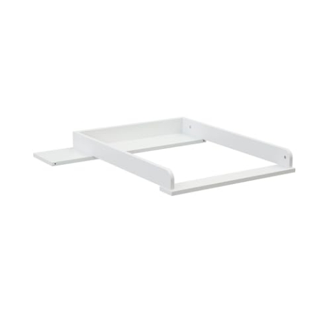 WEBABY - Wickeltisch aus Holz für Babykommode 50 cm UNO - Weiß