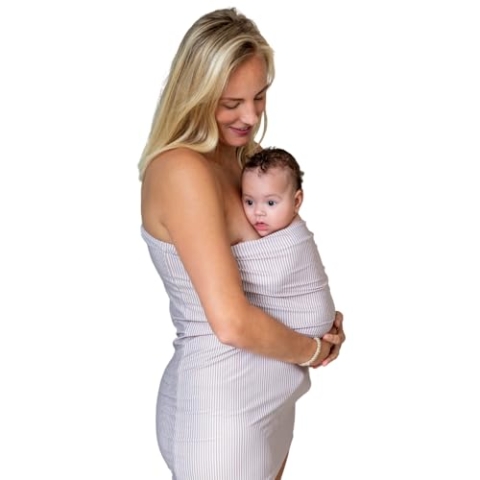 Moalie® Showertop Câlin – Baby Duschen – Extra Grip & Komfort – Fördert Haut-zu-Haut-Kontakt – Recycelter Stoff – Für Strand & Pool – Baby Innovation Award 2025 (L)