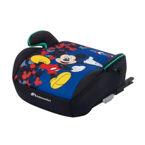 Bebeconfort Disney Gaia i-Fix Sitzerhöhung ISOFIX, Mickey Maus Kindersitz für 6- bis 12-jährige Jungen und Mädchen, 22–36 kg, 128–150 cm, Tragbar, Bequem, Kompakt, Leicht, Fun Mickey